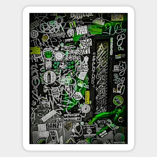 Street Green Graffiti Tag Art NYC Magnet